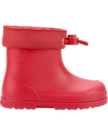 Stivali da pioggia per Bambina e Bambino IGOR BOTAS DE AGUA RESPETUOSAS MENDI ROJO