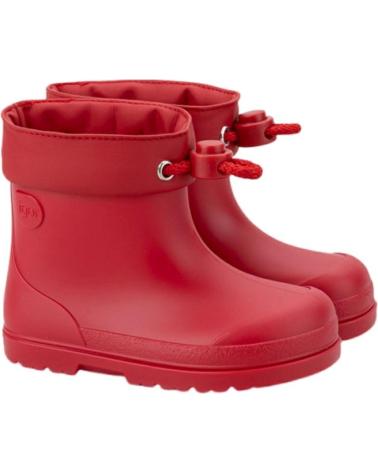 Botas de agua pour Fille et Garçon IGOR BOTAS DE AGUA RESPETUOSAS MENDI ROJO