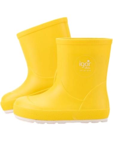Stivali da pioggia per Bambina e Bambino IGOR BOTAS DE AGUA RESPETUOSAS YOGI AMARILLO