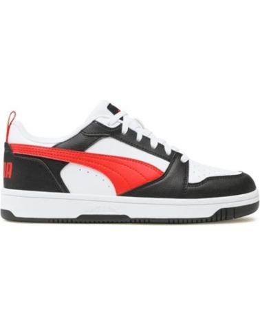 SNEAKERS URBANE PUMA REBOUND V6 393833-04 BIANCO, NERO E ROSSO VARIOS COLORES