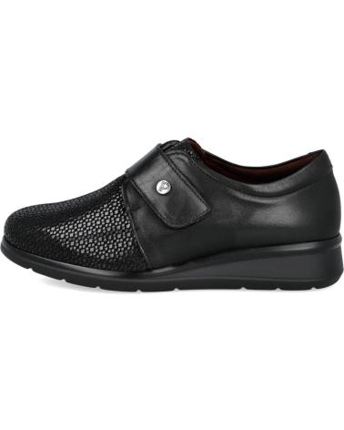 Schuhe für Damen PITILLOS 10010 ZAPATOS PLANOS CON VELCRO DE MUJER NEGRO