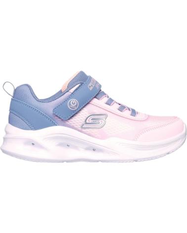 SKECHERS DEPORTIVAS CON LUCES PARA NINOS COMBI ROSA
