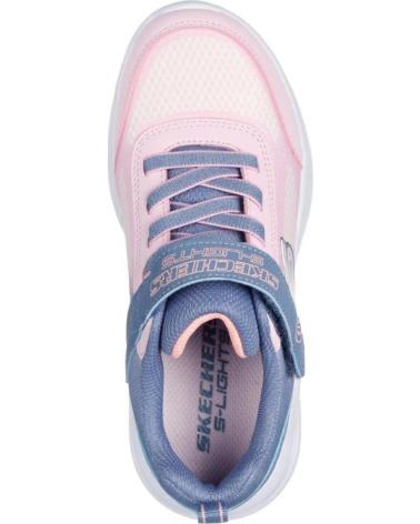 SKECHERS DEPORTIVAS CON LUCES PARA NINOS COMBI ROSA