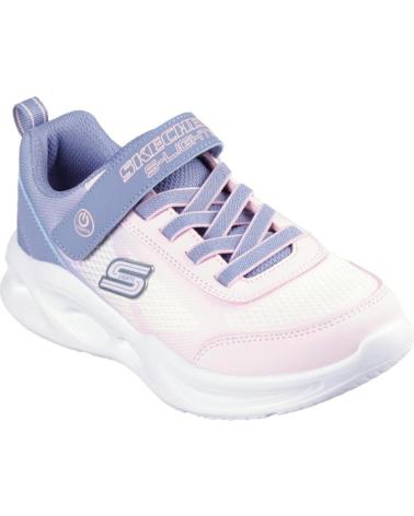SKECHERS DEPORTIVAS CON LUCES PARA NINOS COMBI ROSA