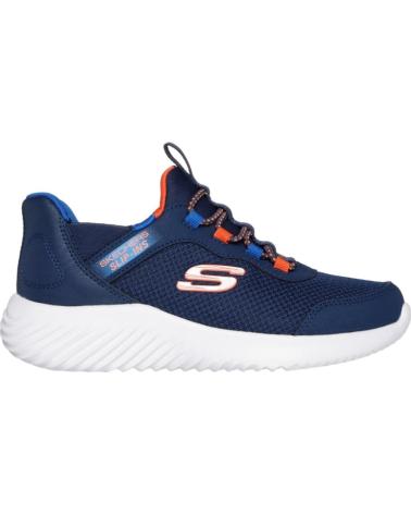 Sportif pour Femme et Fille et Garçon SKECHERS DEPORTIVAS SLIP-INS PARA NINOS BOUNDER AZUL