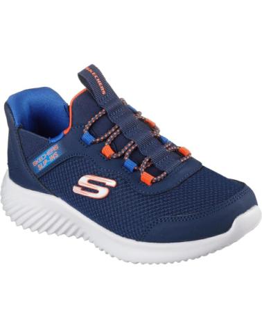 Sportif pour Femme et Fille et Garçon SKECHERS DEPORTIVAS SLIP-INS PARA NINOS BOUNDER AZUL