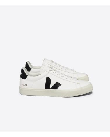 VEJA CAMPO CP0501537A LEDER-SNEAKER WEISS UND SCHWARZ BLANCO Y NEGRO