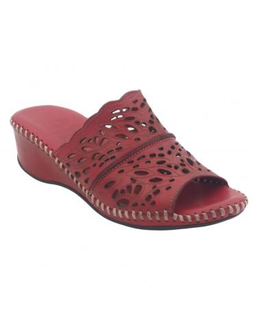 Woman Sandals 48 HORAS ZUECO 4015 BURDEOS