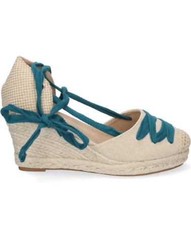 Woman Sandals PUNTOSALAO SANDALIAS DE CUNA MEDIA YUTE PALA CON LAZOS MUJER COLOR AZUL VARIOS COLORES