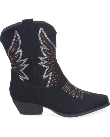 Stivaletti per Donna PUNTOSALAO BOTINES ESTILO COWBOY TACON MEDIO PARA MUJER COLOR NEGRO A-3 VARIOS COLORES
