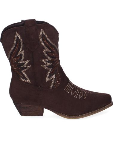 Stivaletti per Donna PUNTOSALAO BOTINES ESTILO COWBOY TACON MEDIO PARA MUJER COLOR MARRON A- VARIOS COLORES