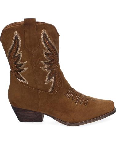 Stivaletti per Donna PUNTOSALAO BOTINES ESTILO COWBOY TACON MEDIO PARA MUJER COLOR CAMEL A-3 VARIOS COLORES