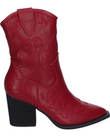 Stivaletti per Donna PUNTOSALAO BOTINES ESTILO COWBOY TACON MEDIO PARA MUJER COLOR ROJO A-24 VARIOS COLORES