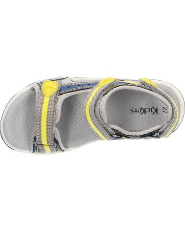 boy Sandals KICKERS 558522-30 KIWI 102 MARINE JAUNE