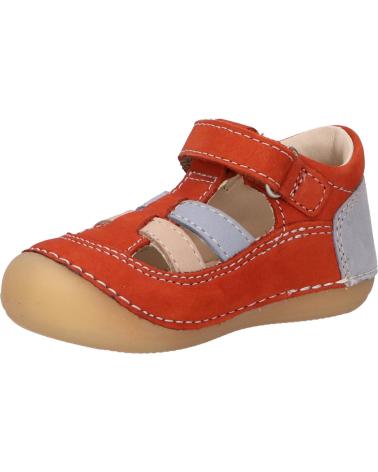 boy Sandals KICKERS 611086-10 SUSHY 92 MARRON BLEU