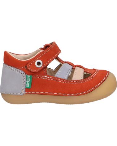 boy Sandals KICKERS 611086-10 SUSHY 92 MARRON BLEU
