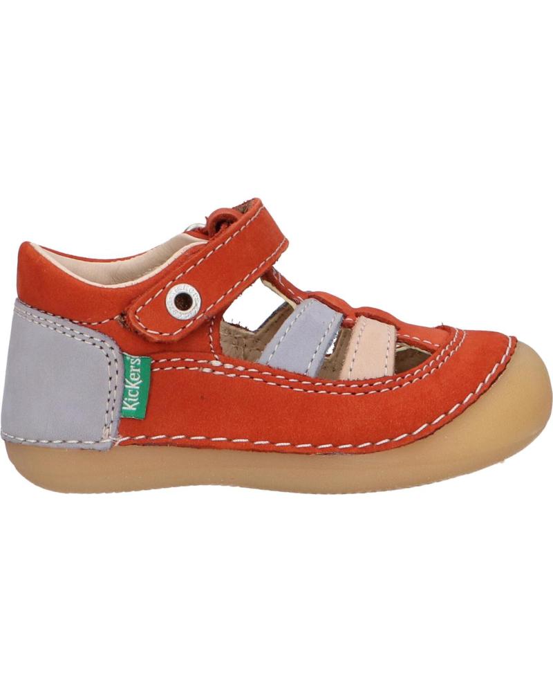 boy Sandals KICKERS 611086-10 SUSHY 92 MARRON BLEU