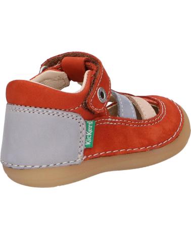 boy Sandals KICKERS 611086-10 SUSHY 92 MARRON BLEU
