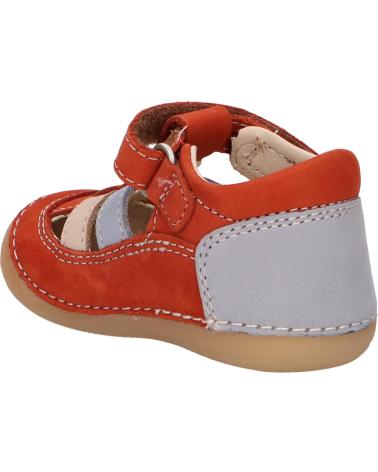 boy Sandals KICKERS 611086-10 SUSHY 92 MARRON BLEU