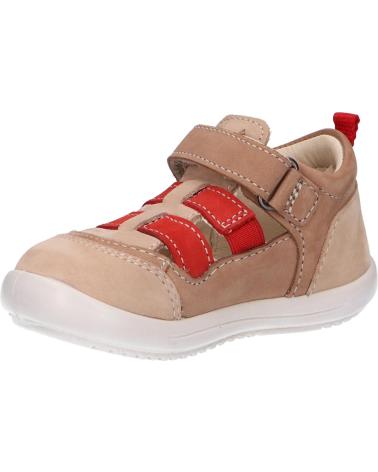 Schuhe für Mädchen und Junge KICKERS 894590-10 KLONY 113 BEIGE ROUGE