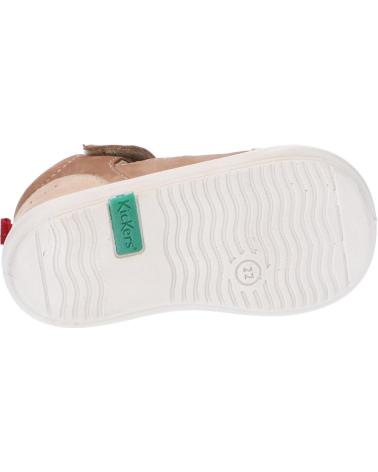 Schuhe für Mädchen und Junge KICKERS 894590-10 KLONY 113 BEIGE ROUGE