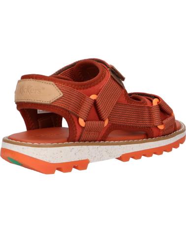 Sandali per Bambina e Bambino KICKERS 894770-30 KICKCLOCK 92 MARRON ORANGE