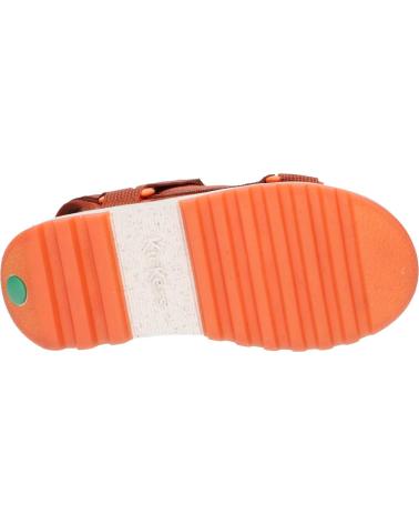 Sandali per Bambina e Bambino KICKERS 894770-30 KICKCLOCK 92 MARRON ORANGE