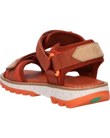Sandali per Bambina e Bambino KICKERS 894770-30 KICKCLOCK 92 MARRON ORANGE