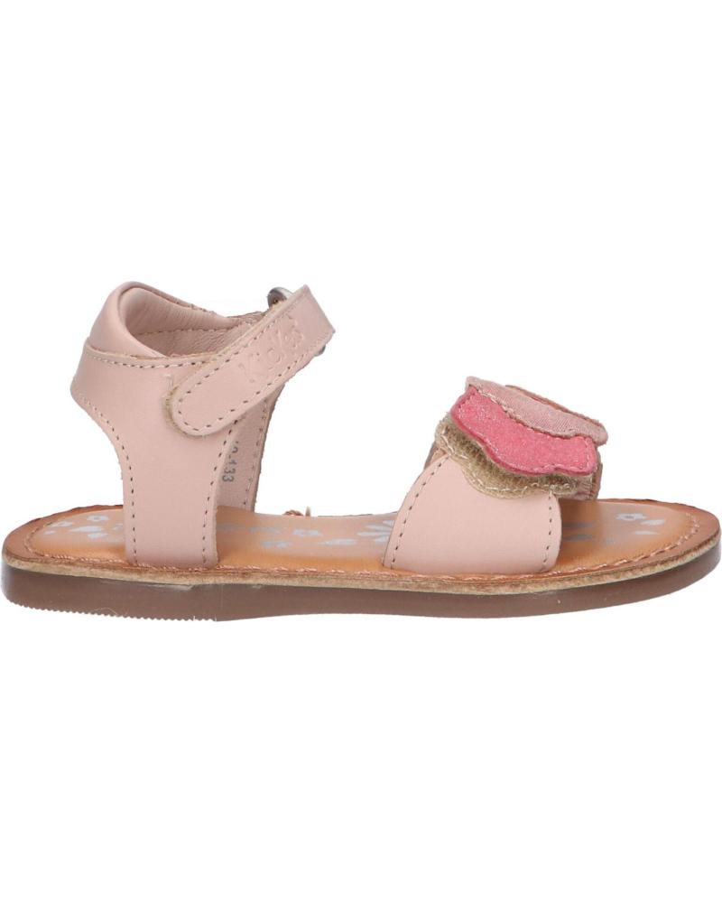 Sandali per Bambina KICKERS 858581-10 DYASTAR 133 ROSE CLAIR METALLISE
