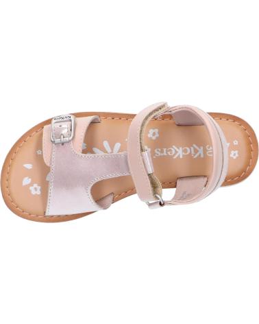 Sandali per Bambina KICKERS 784456-30 DIAZZ COW 131 ROSE CLAIR METALLISE