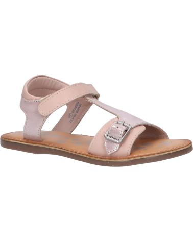 Sandali per Bambina KICKERS 784456-30 DIAZZ COW 131 ROSE CLAIR METALLISE