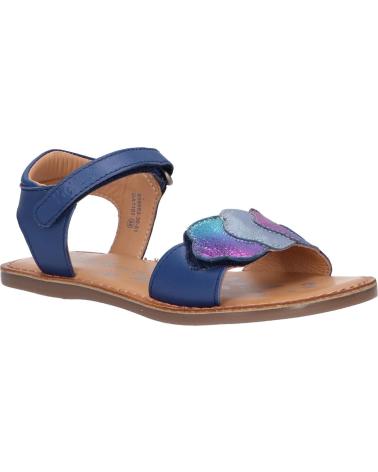 Sandalen für Mädchen KICKERS 858583-30 DYASTAR 51 BLEU FONCE METALLISE