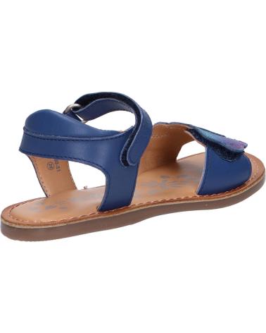 Sandalen für Mädchen KICKERS 858583-30 DYASTAR 51 BLEU FONCE METALLISE