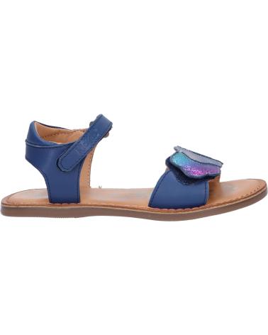 Sandalen für Mädchen KICKERS 858583-30 DYASTAR 51 BLEU FONCE METALLISE
