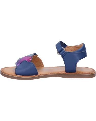 Sandalen für Mädchen KICKERS 858583-30 DYASTAR 51 BLEU FONCE METALLISE