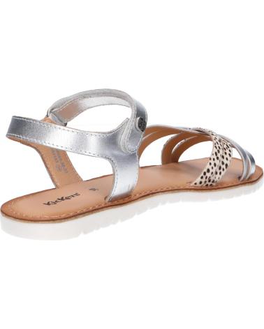 Sandalen für Damen und Mädchen KICKERS 858655-30 BETTERNEW 33 BLANC ARGENT