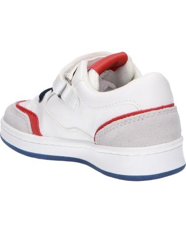 Sapatilhas de Menina e Menino KICKERS 858805-30 BISCKUIT 32 BLANC ROUGE