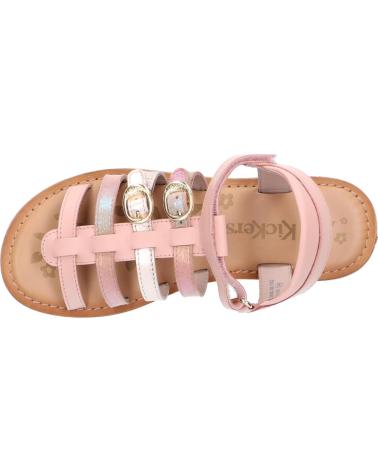 Sandalen für Mädchen KICKERS 894650-30 DIVETA 132 ROSE CLAIR RAINBOW