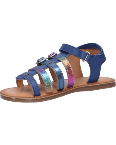 Sandalen für Mädchen und Junge KICKERS 894651-30 DIVETA 51 BLEU FONCE METALLISE
