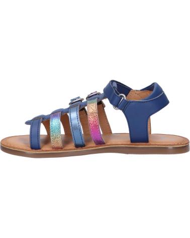 Sandalen für Mädchen und Junge KICKERS 894651-30 DIVETA 51 BLEU FONCE METALLISE