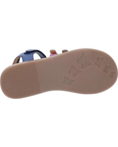 Sandalen für Mädchen und Junge KICKERS 894651-30 DIVETA 51 BLEU FONCE METALLISE