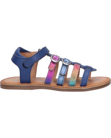 Sandalen für Mädchen und Junge KICKERS 894651-30 DIVETA 51 BLEU FONCE METALLISE