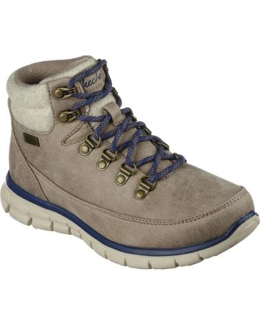 Stiefel für Damen SKECHERS BOTINES PLANOS SYNERGY MUJER TAUPE MARRóN
