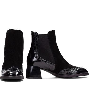 Bottines pour Femme HISPANITAS BOTIN TACON BLOQUE CIERRE ELASTICO C002 BLACK