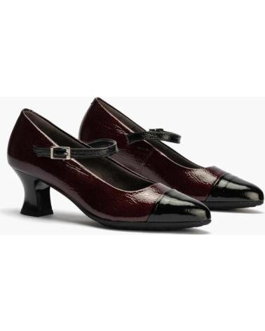 Schuhe für Damen PITILLOS ZAPATO CON TACON PARA MUJER 10155 COLOR BURDEOS