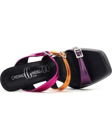 Sandales pour Femme CAYETANO GIMENEZ ZUECO FANTASIA 59007 NEGRO MULTICOLOR
