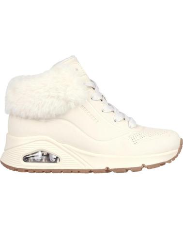 SKECHERS BOTAS EN PARA NINAS BLANCO