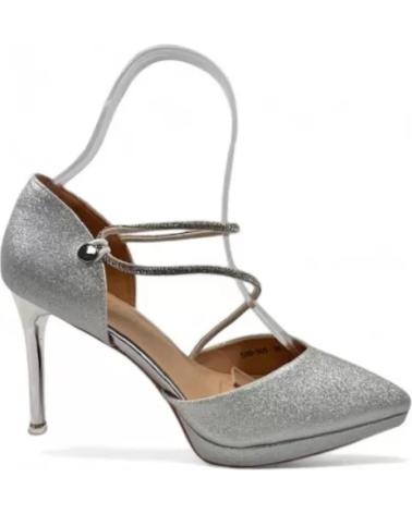 Sandalen für Damen TIMBOS SANDALIA TACON FIESTA MUJER PLATA 130655 PLATEADO