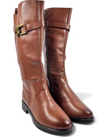 Stivali per Donna TIMBOS BOTA PLANA MUJER CUERO 130649 MARRóN