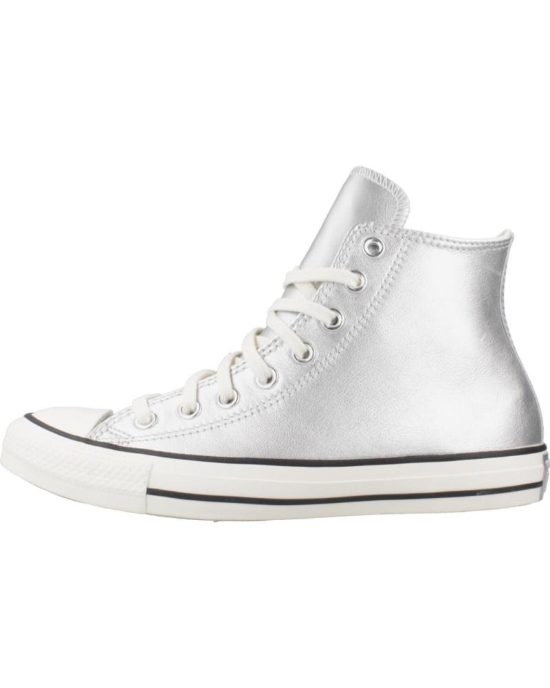 Sapatilhas de Mulher CONVERSE ZAPATILLAS MUJER MODELO CHUCK TAYLOR ALL STAR METALLIC LEATH SILVER